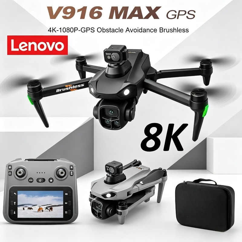 Drone Surveying - Lenovo V916MAX Professionele 8K Drone HD